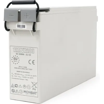 Батарея до ДБЖ MONBAT 12V-200Ah, AGM FRONT TERMINAL (12MVR200)