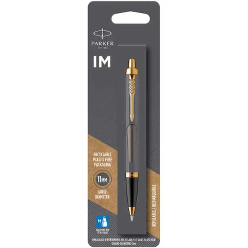 Ручка кулькова Parker IM 17 Grey Lacquer GT BP (21 132)
