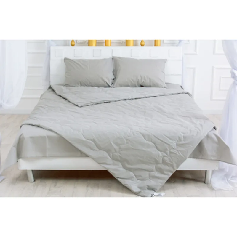 Ковдра MirSon антиалергенна Літня з Ecosilk №2304 Light Gray 155x215 (2200003027907)