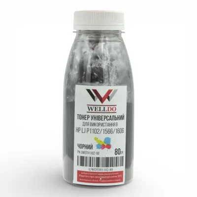Тонер HP LJ P1560/1566/1600/1606/1530/1005/1006 Universal 80г Welldo (UWDTH1102-80)