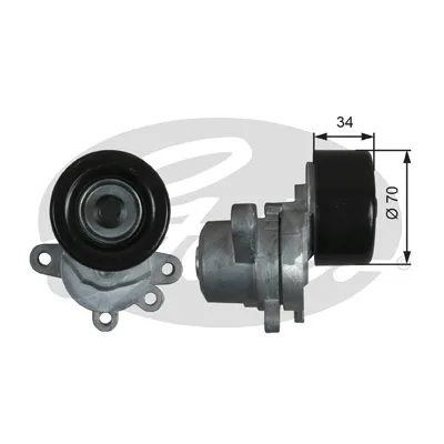 Ролик натягувача ременя Gates T39155