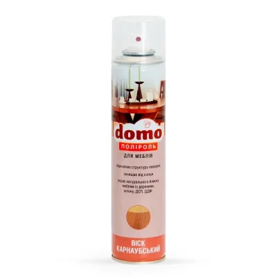Засіб для догляду за меблями Domo Поліроль Карнаубський віск 250 мл (4820269320871)