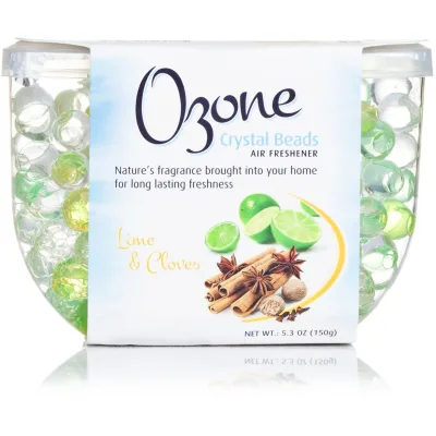 Освіжувач повітря Ozone Crystal Beads Кристалічний на основі гелю Лайм і гвоздика 150 г (4770416340552)