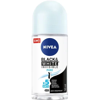 Антиперспірант Nivea Black & White Invisible Pure 50 мл (4006000032450)