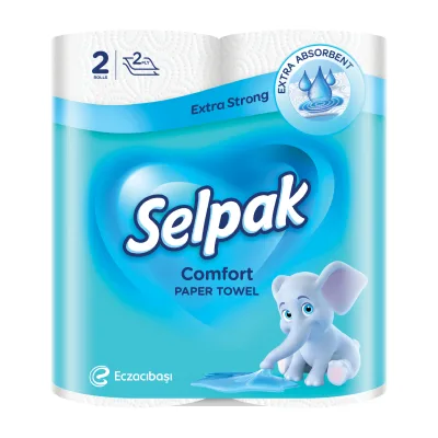 Паперові рушники Selpak Сomfort 2 шари 2 рулони (8690530008847)