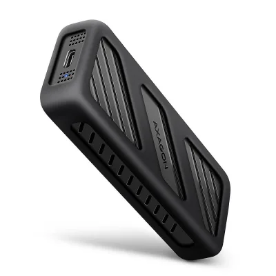 Кишеня зовнішня AXAGON USB-C 20Gbps metal box for M.2 NVMe SSD ARMORED (EEM2-20G)