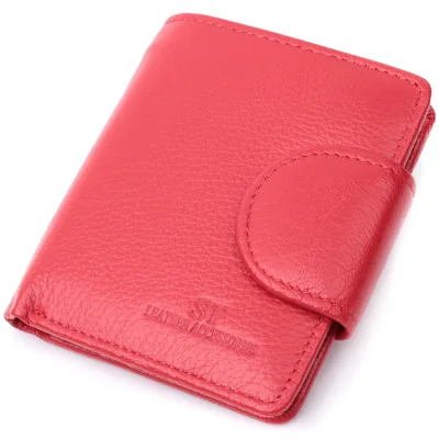 Гаманець ST Leather З натуральної шкіри Червоний (22702)
