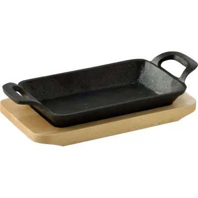 Сковорода MasterPro Foodies cook&share, 17x10 см з серверувальною дошкою (BGMP-3807-EM)