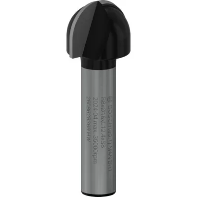 Фреза Bosch Professional галтельна, Std, S8, R8, D16, L12.4 (2.608.628.369)