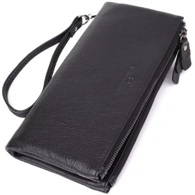 Гаманець ST Leather Шкіряний Чорний (23111)