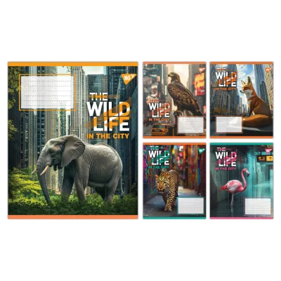 Зошит Yes The wild in the city А5 96 аркушів лінія (767773)