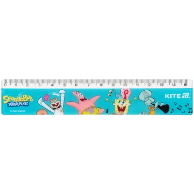 Лінійка Kite Sponge Bob, 15 см (SB25-090)