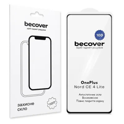 Скло захисне BeCover 10D OnePlus Nord CE 4 Lite Black (715712)