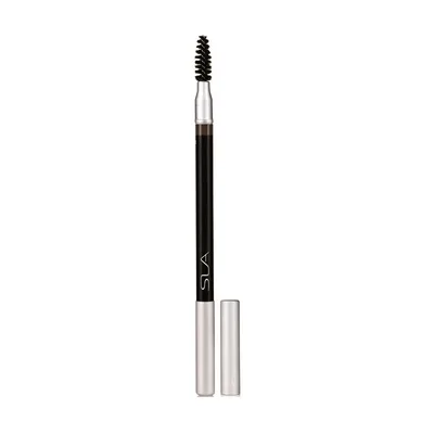 Олівець для брів SLA Paris Eyebrows Wood Like Pencil - Чорний (3593910102041)