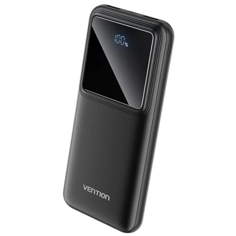 Батарея універсальна Vention 10000 mAh 22.5W Black LED Display Type (FHKB0)