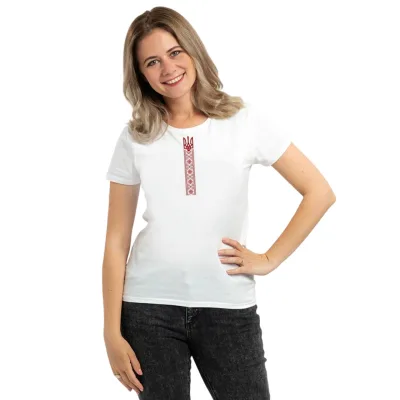 Футболка Sol's Regent Women Вишиванка стрічкою білий L (01825102/312L)