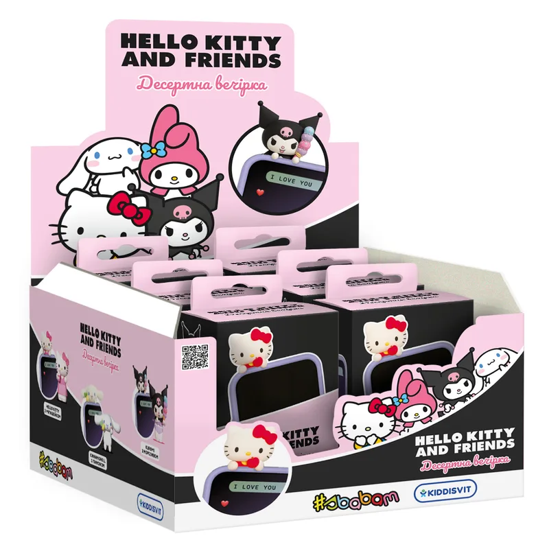 Дисплей колекційних іграшок серії "Hello Kitty" – ДЕСЕРТНА ВЕЧІРКА (12 шт.)