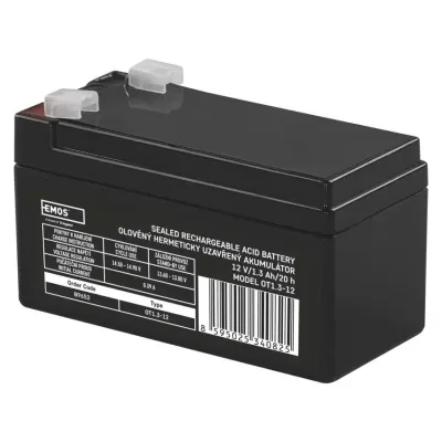 Батарея до ДБЖ EMOS B9652 AGM 12V 1.3Ah fast 4,7mm (B9652)