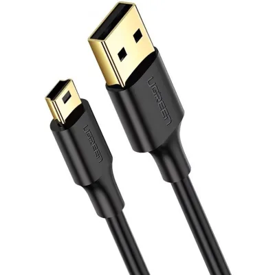 Дата кабель USB 2.0 AM to Mini 5P 1.5m US132 black Ugreen (10385)