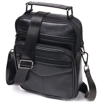 Сумка Vintage Шкіряна Чорна (21271)