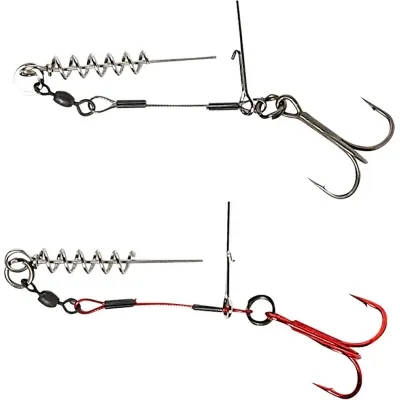 Оснащення Savage Gear Carbon49 Corkscrew Stinger 3/0 31kg (2 шт/уп.) (1854.09.72)