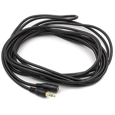 Кабель мультимедійний 3.5mm M to 3.5mm F 5.0m PowerPlant (CA910984)