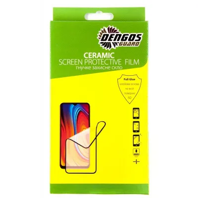 Скло захисне Dengos Ceramic Film для Xiaomi Redmi Note 10 Pro (black) (TGCF-12)