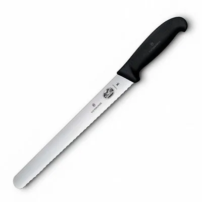 Кухонний ніж Victorinox Fibrox Larding 25 см Serrated Black (5.4233.25)