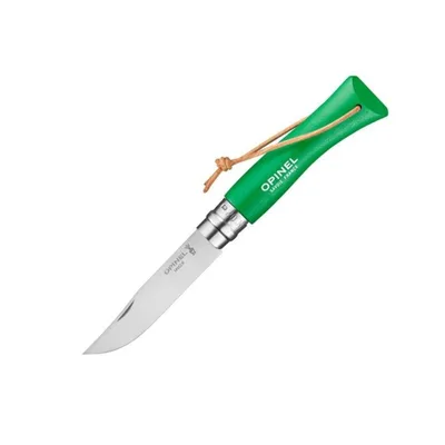 Ніж Opinel №7 Inox VRI Trekking зелений, без упаковки (002210)