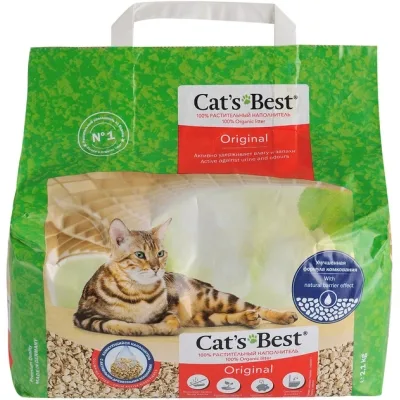 Наповнювач для туалету Cats Best Original Деревний грудкувальний 2.1 кг (5 л) (4002973302347)