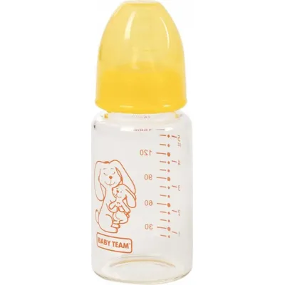 Пляшечка для годування Baby Team Скляна 150 мл (4824428012102)
