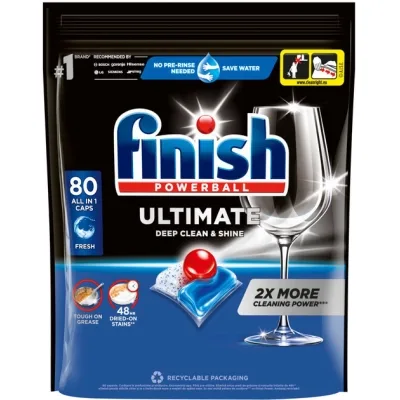 Таблетки для посудомийних машин Finish Ultimate All in 1 80 шт. (5908252014903)