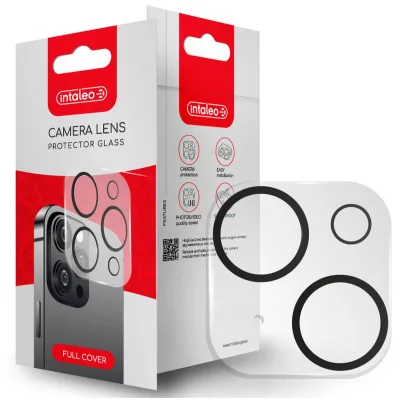 Скло захисне Intaleo Camera Lens Apple Iphone 15 Plus Black (1283126576850)