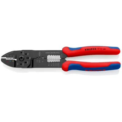 Знімач ізоляції KNIPEX універсальний для опрессовки та зачистки (97 22 240)