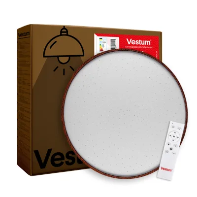 Світильник Vestum FOREST зоряне небо 80W 480*65мм 3000К-6500К з ДК амарант (VS-91062)