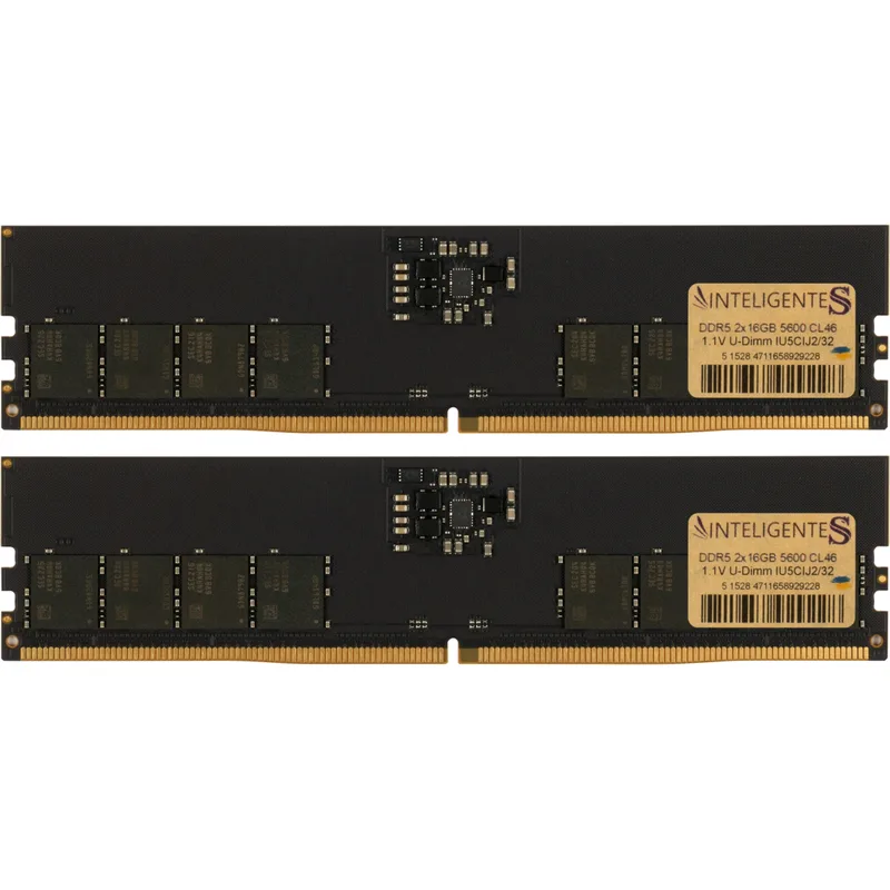 Модуль пам'яті для комп'ютера DDR5 32GB (2x16GB) 5600 MHz INTELIGENTES (IU5CIJ2/32)