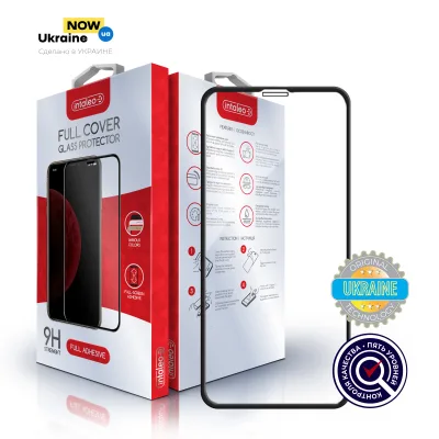 Скло захисне Intaleo Full Glue Apple iPhone 11 Black (1283126496301)