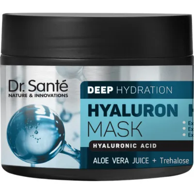 Маска для волосся Dr. Sante Hyaluron Hair Deep Hydration для глибокого зволоження волосся 300 мл (8588006040227)
