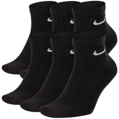 Шкарпетки Nike U NK EVERYDAY CUSH ANKLE 6PR-BD SX7669-010 34-38 6 пар Чорні (194954124827)