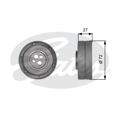Ролик натягувача ременя Gates T41217