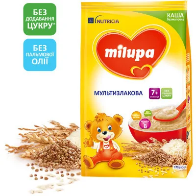 Дитяча каша Milupa Мультизлакова 170 г (5900852930034)