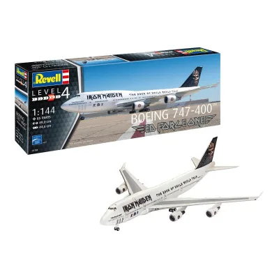 Збірна модель Revell Літак Boeing 747-400 Iron Maiden «Ed Force One», рівень 4, 1:144 (RVL-03780)