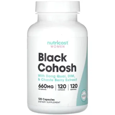 Вітамінно-мінеральний комплекс Nutricost Комплекс для жінок з клопогоном, Women, Black Cohosh with Dong Quai, DI (NCS67469)