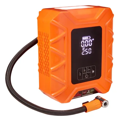 Автомобільний компресор VOIN 4in1, 14.8V, 37.0Wh, 10000mAh, бустер, повербанк, ліхтар (VC-345CL)
