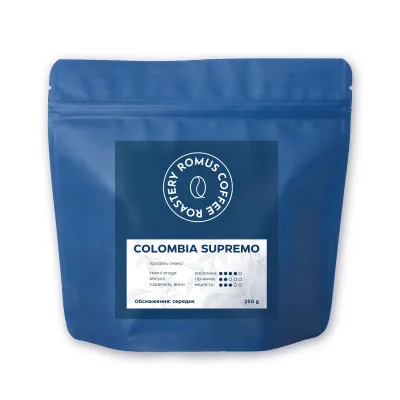 Кава Romus Colombia Supremo в зернах 250 г (114439)