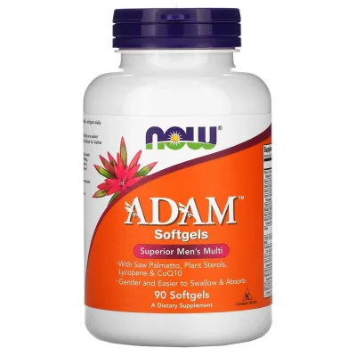 Мультивітамін Now Foods Супер Мультивітаміни для Чоловіків, Adam, Superior Men's Multi, 90 гел (NOW-03880)