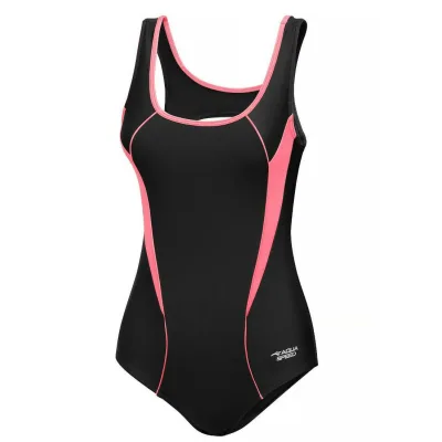 Купальник Aqua Speed Kate 413-34 чорний, помаранчевий 44 (5905718615735)