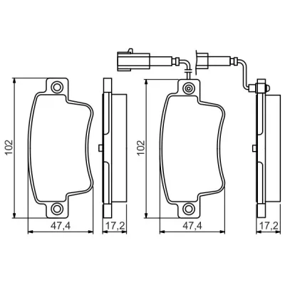 Гальмівні колодки Bosch 0 986 495 355