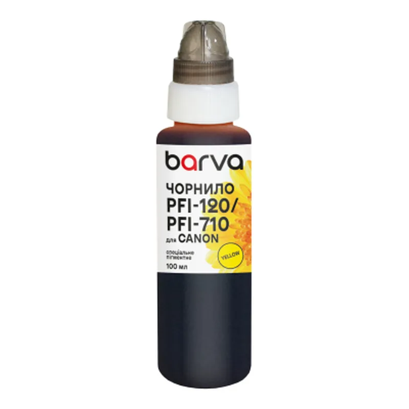 Чорнило Barva Canon PFI-120/PFI-710 100 мл, special, pigmented yellow (C120-897e)