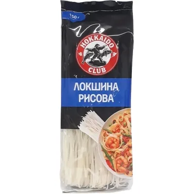 Макарони Hokkaido Club Вермішель Локшина рисова 150 г (4820172443384)